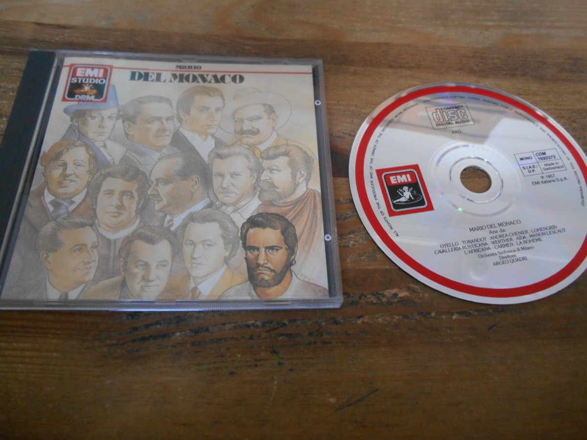 CD Klassik Mario Del Monaco - Same / Untitled Album (14 Song) EMI CD Klassik Mario Del Monaco - Same / Untitled Album (14 Song) EMI