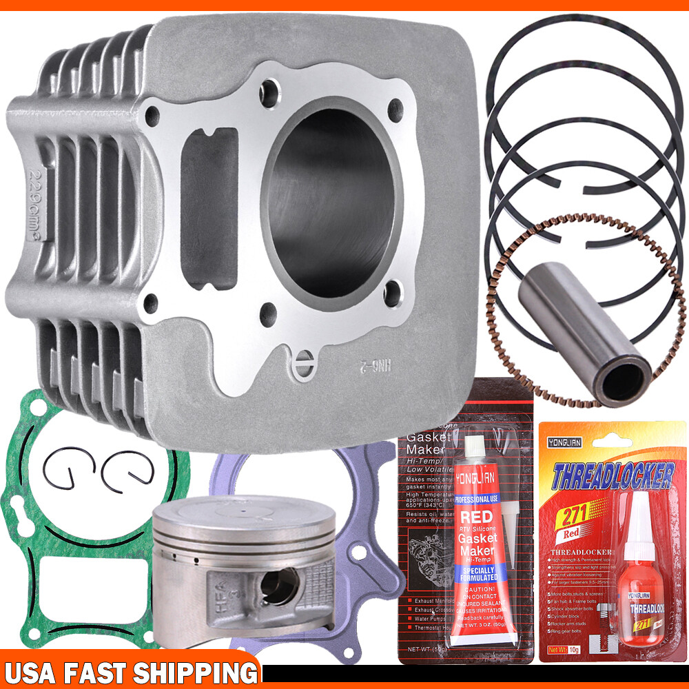 Complete Cylinder Piston Top End Rebuild Kit For Honda Recon 250 TRX250 TRX250EX