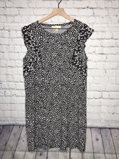 Michael Kors Women’s White Black Short Sleeve Dress  Size XL X-Large NWT
