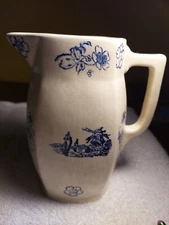 Antique Porcelain Primative Pitcher Jug