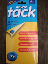 POWER TACK ADHESIVE PUTTY RE-USABLE Sticky White Tac Glue Wall Poster.