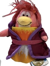 Club Penguin Phoenix Kimono Ninja Flames Disney Plush Stuffed Animal New W/coin