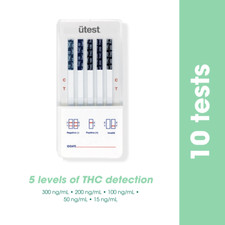 5 Level THC Test 10 Pack Utest-O-Meter Marijuana Urine Detection Test Kit