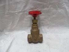 Milwaukee Valve 3/4" Brass Gate Valve 125 200 - Made in the USA