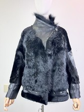 New Women  s Genuine Toscana Sheepskin Shearling Jacket US S Chest 43 in