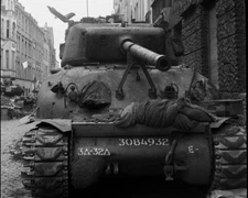 WW2 WWII Photo US Army M4 Sherman Tank Germany 1945  World War Two 3174