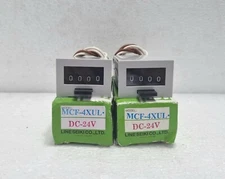 Line Seiki MCF-4XUL Magnetic Counter - Lot Of 2pcs