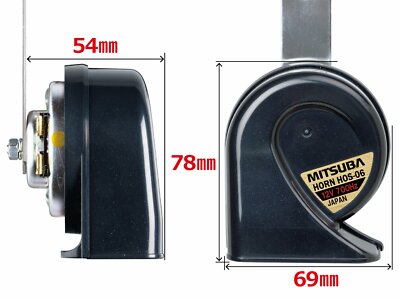 車のパーツ Mitsuba horn HOS 06 MITSUBA [Mitsuba San Kowa] ultrasonic 700HZ [horn] HOS-06B | eBay