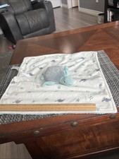 SEA TURTLE Security Blanket Blankie Carters Just One You Plush Lovey 13 EUC