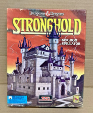 Dungeons & Dragons Stronghold Kingdom Simulator IBM Big Box PC Video Game SSI 93