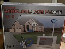 Justpet Dog Wireless Fence & Training Collar (2-in-1 System) Waterproof Blue NiB