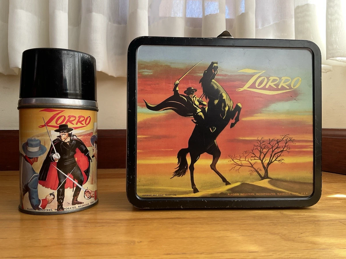 Zorro Thermos In Collectible Metal Lunchboxes (Pre-1970) for sale