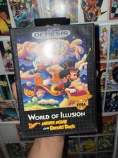 World of Illusion Starring Mickey Mouse & Donald Duck Sega Genesis With Box