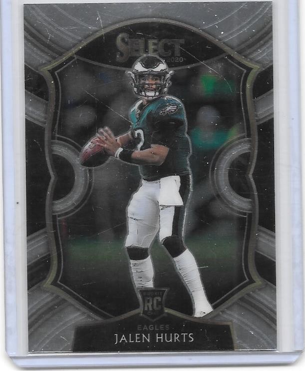 JALEN HURTS 2020 PANINI SELECT CONCOURSE ROOKIE CARD / FREE SHIPPING