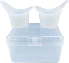 Boyizupha® 2 Pcs Silicone Eye Wash Cups for Rinse,Cleansing with 1... 