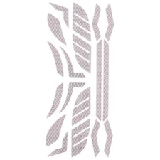 Ergodyne Skullerz 8961 Reflective Hard Hat Helmet Sticker Kit, 18pcs, White