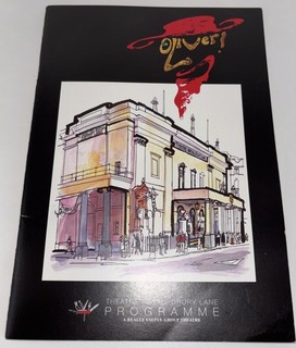 OLIVER Programme 2008 Theatre Royal with ROWAN ATKINSON Jodie Prenger Autograph
