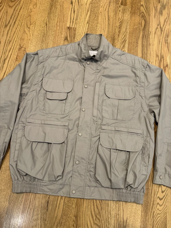 Vintage Norm Thompson Photo Fishing Hunting Convertible Vest Jacket Size XL Vtg - Image 2 of 4