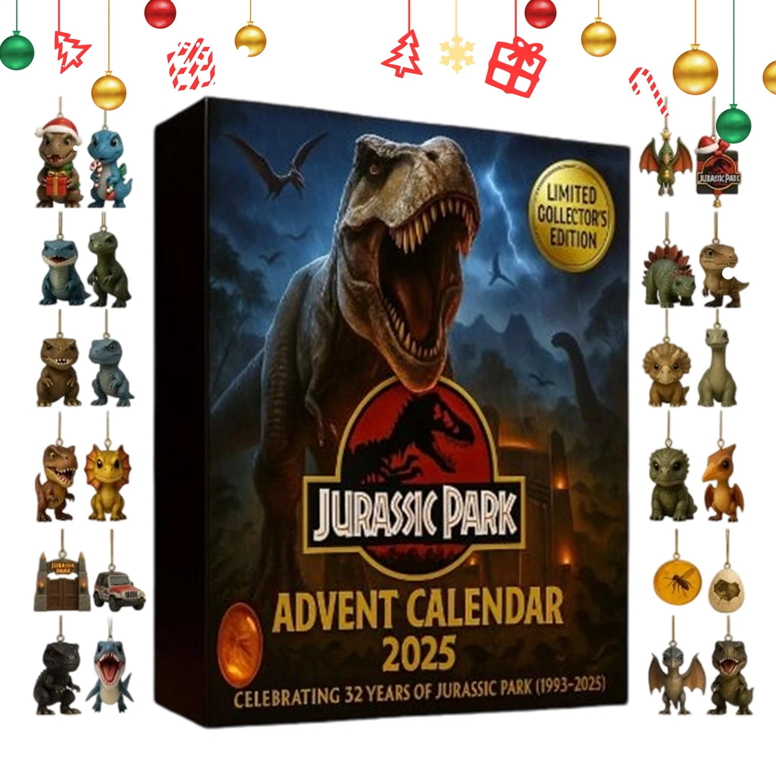 Jurassic Park 32nd Anniversary Dinosaur Advent Calendar 2025 2D Acrylic