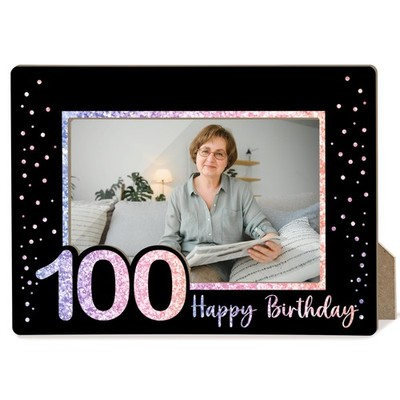 100th Birthday Picture Frame, 100th Birthday Gifts for Women Men, 100 Years O...