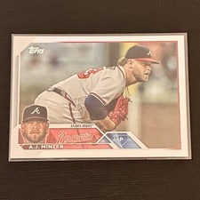 2023 Topps Series 1 - A.J. Minter #159 Rainbow Foil