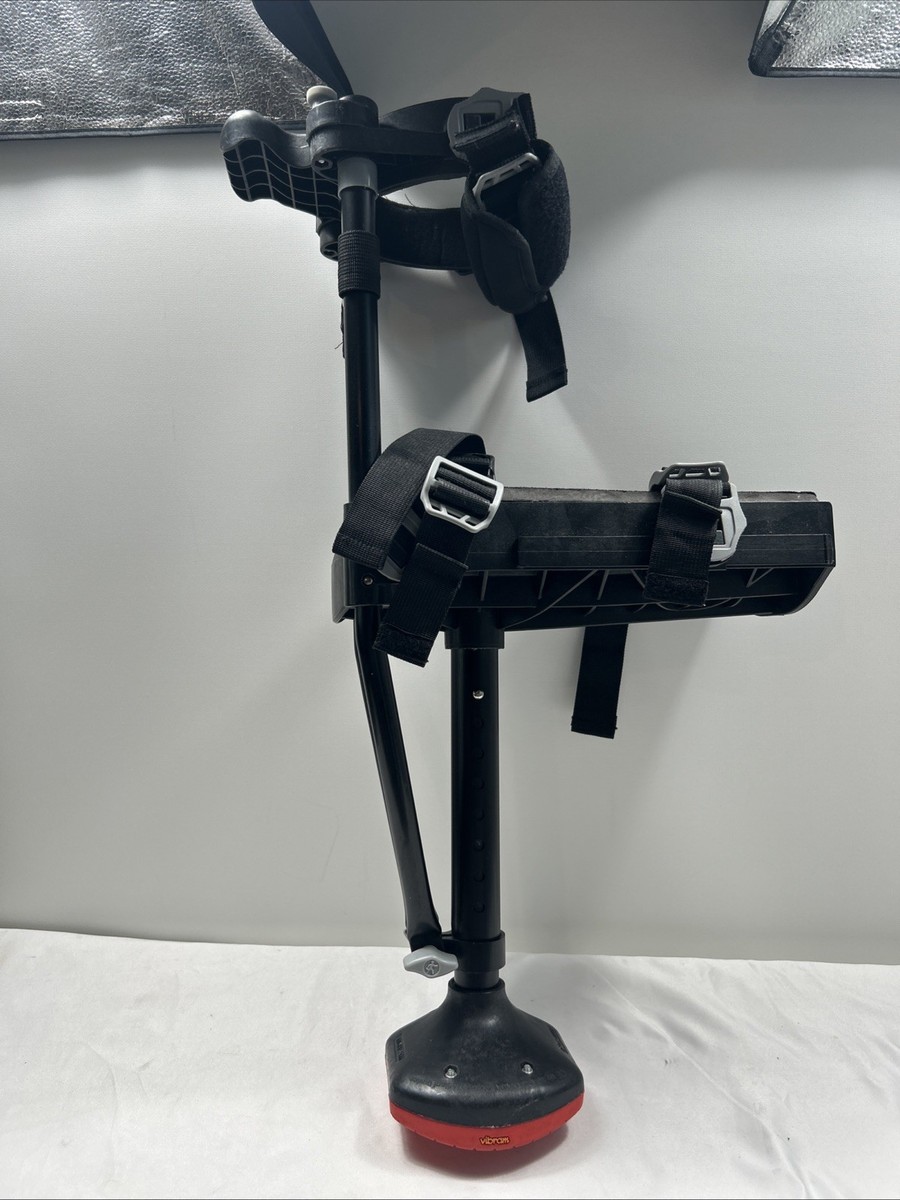 iWALK 2.0 Hands Free Knee Crutch Red Black Left/Right Leg