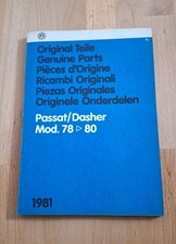 VW Passat 1981 Original Teile Katalog Bildtafelkatalog Explosionszeichnung