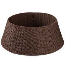 Christmas Tree Collar, Wicker Holiday Tree Skirt Stand Base Cover,Paper Rop...