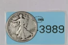 1917 50C WALKING LIBERTY SILVER HALF DOLLAR RAW-3989