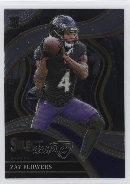 2023 Panini Select Club Level Zay Flowers #201