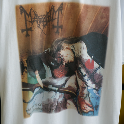 Mayhem Dawn of the Black Hearts T Shirt Black Metal Vintage 90s