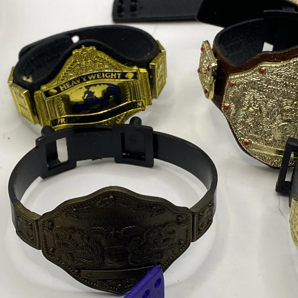 Wwe Wwf Elite Wrestling Figurer Title Belt Tag Team European AWA Heavyweight 28 - Image 3 of 4