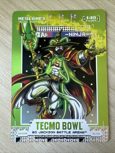 Merlomes Tecmo Bowl Bo Jackson Battle Arena Glow Battlefoil Scoreboard Mahomes