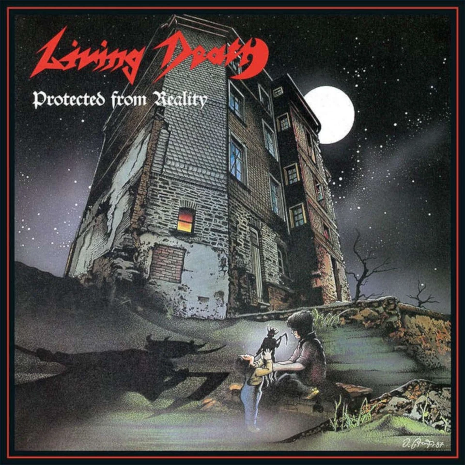 LIVING DEATH - Protected From Reality / Back To The Weapons - Vinyl-LP + 7" - bl - Bild 2 von 3