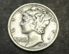 1945-S  MICRO "s" MERCURY DIME VF-XF