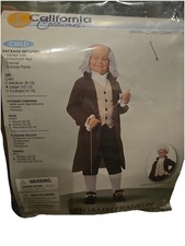 California Costumes Benjamin Franklin Colonial Costume Child Size L Large 10-12