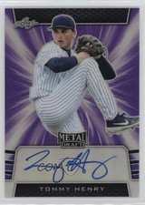 2019 Leaf Metal Draft Purple 4/25 Tommy Henry #BA-TH1 Auto 2s2
