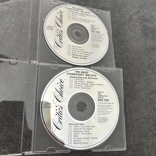 The Basic Tchaikovsky Ballets Music CD Set Nutcracker Sleeping Beauty Swan Lake - Foto 3 di 10