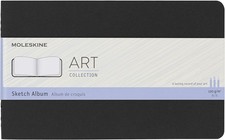 Moleskine Art Sketch Album, Hard Cover, Large 5" x 8.25" Plai Diary