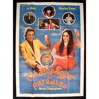 Plakat CHAMPAGNE In Paradiso Al Bano Carrisi Romina Power A289