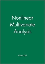 Nonlinear Multivariate Analysis by Albert Gifi (English) Hardcover Book