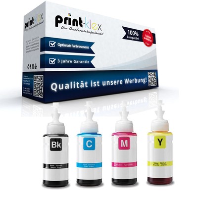 4x Ecoline Pro Druckerpatronen für Epson WorkForce ST-C2100 ST-C4100