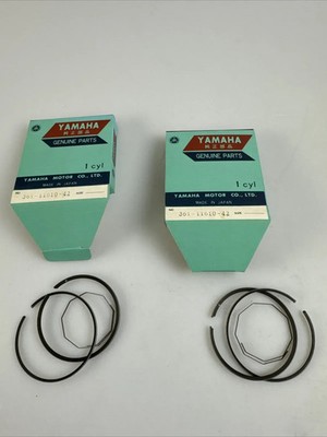 2x YAMAHA RD250 1973-75 Kolbenring  4. UG  PISTON Ring 4. OS E0338