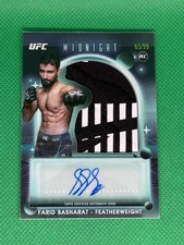 2025 Topps UFC Midnight Farid Basharat Rookie Relic Auto RC Twilight #65/99