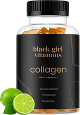 Collagen Gummies with Vitamins C, E, Biotin - Gluten-Free Lime - 60 Count