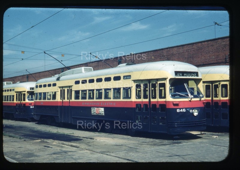 Original Slide BEC #846 PCC Birmingham Electric Birmingham AL RBK 1949 TTC SEPTA