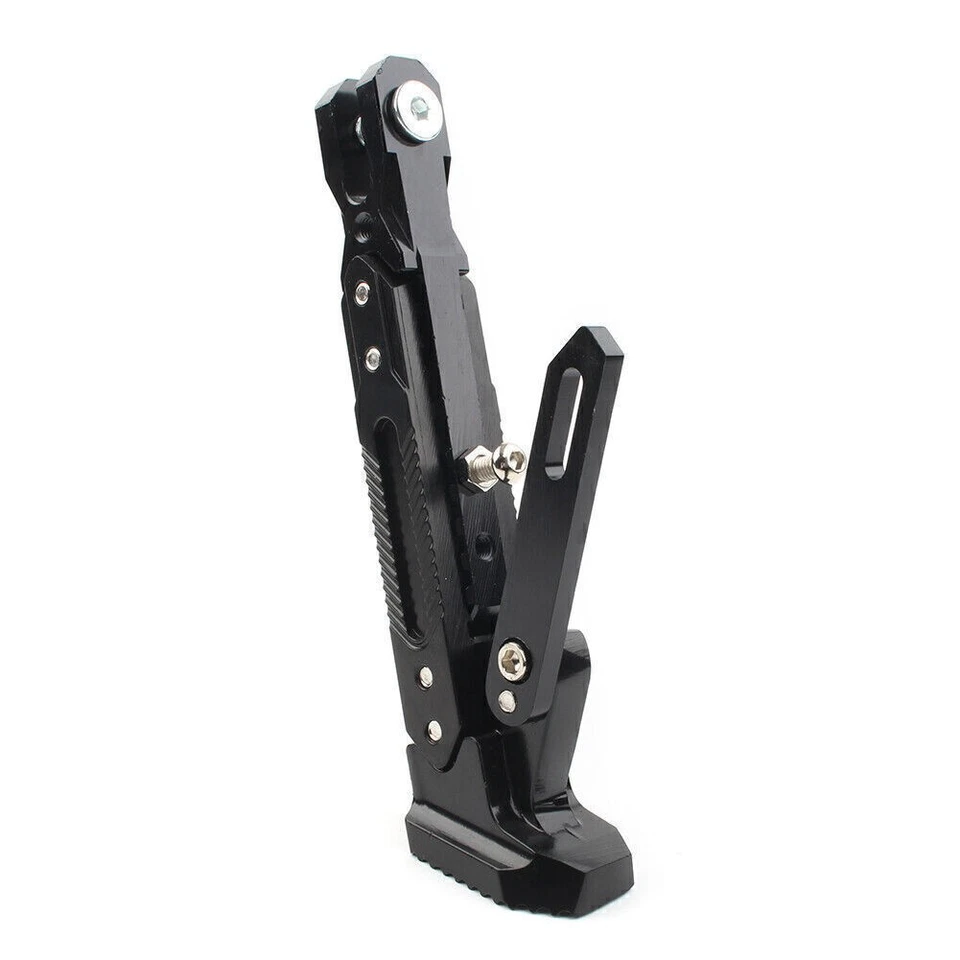 CNC Adjustable Foot Support Side Stand Parking Leg Kickstand Black Motorcycle US - Image 3 of 4