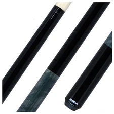 Koda KD23 Two-Piece Black/Grey Billiards Pool Cue Stick 18 - 21 oz