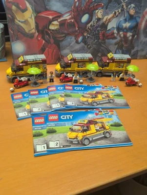 3x LEGO 60150 City Pizza Wagen Pizzalieferant Vollständig Mit Anleitung Ohne OVP - Bild 1 von 4
