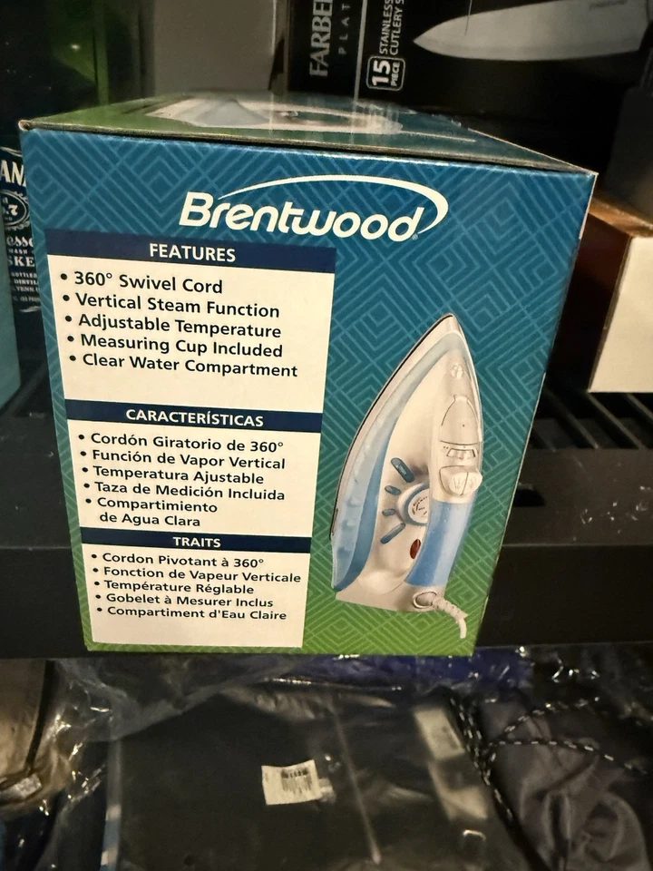 Plancha de vapor antiadherente BRENTWOOD® (plateada) Foto 4 de 4